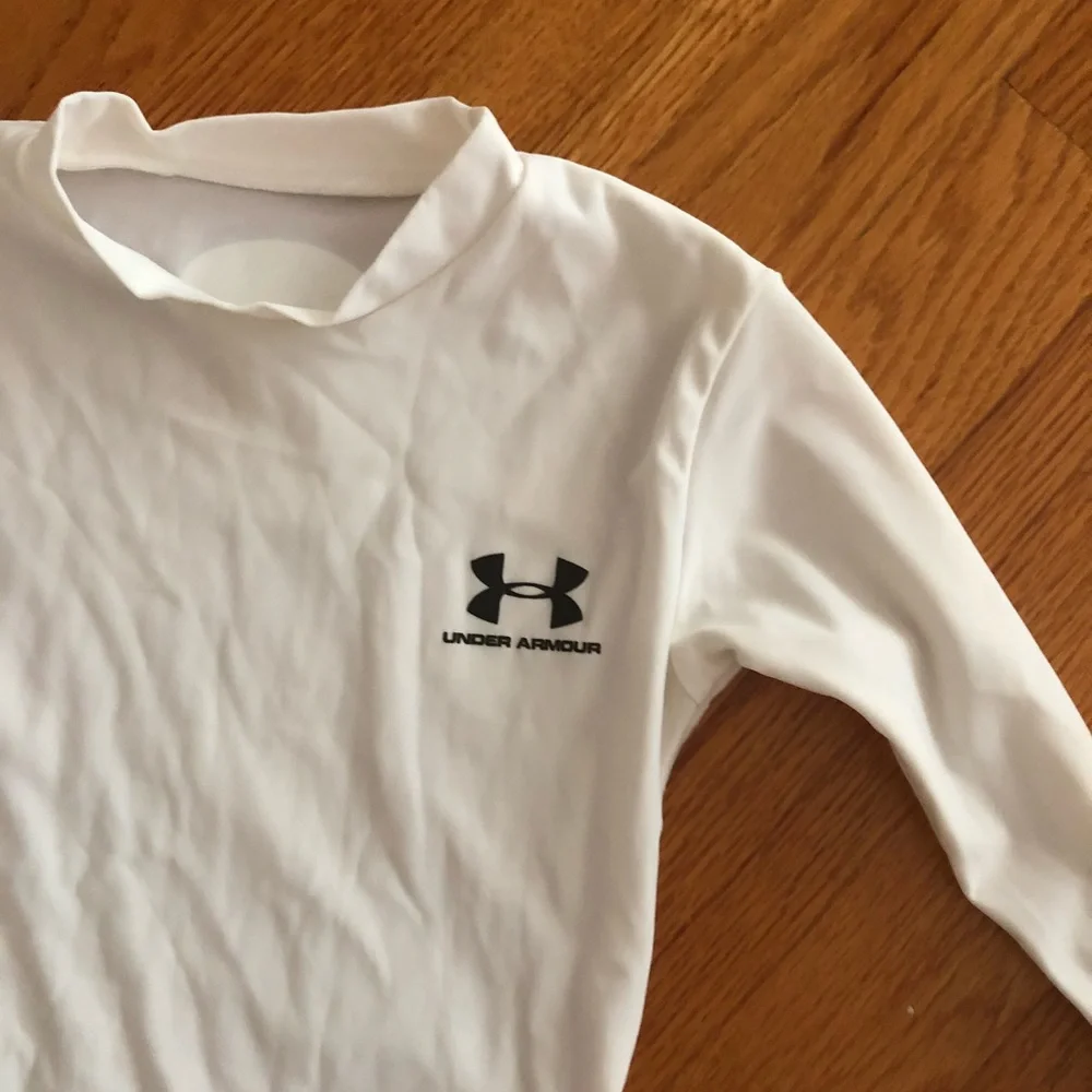 Under Armour White Kids Rashguard